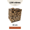 palette bois de chauffage, séchage naturel - Les Bois du Poitou